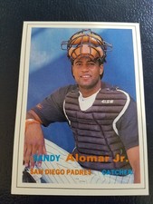 Sandy Alomar Jr Padres 1990 SCD Baseball Card Price Guide White Border