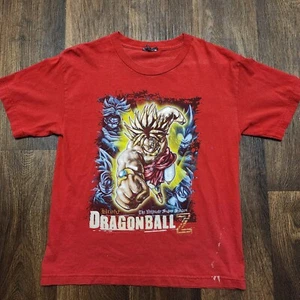 Vintage Dragon Ball Z Broly Super Saiyan T-Shirt Size Small Anime Cartoon Y2K - Picture 1 of 8