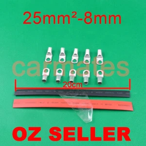 Nuevo 10 terminales de lengüeta 25-8 más reductor térmico para camión 24V conducción cable ligero OZ - Imagen 1 de 3