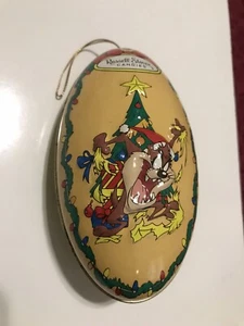 Looney Tunes Russell Stover 1997 Vintage Christmas Ornament Dose Tasmanian Devil - Bild 1 von 5