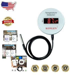 Advanced WiFi Temperature Sensor with External 9.84ft Probe - Multi-User Support - Picture 1 of 9