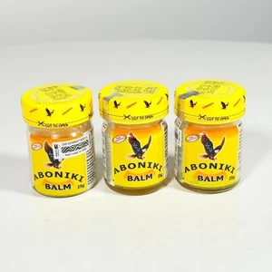 Aboniki Balm for Muscle Relief & Pain 25g (Glass Jar) X 3 - NEW & SEALED - Picture 1 of 3