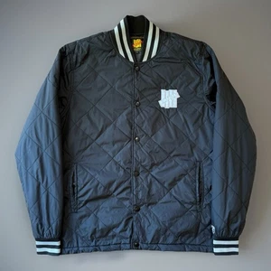 Undefeated Bomber Jacket Large Quilted Snap Outerwear Los Angeles Streetwear - Picture 1 of 9