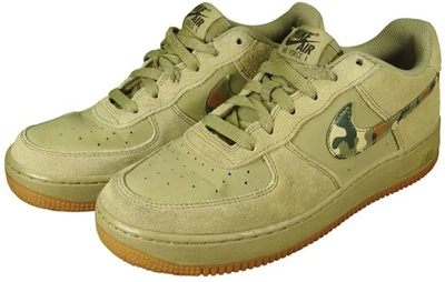 Nike Niños Hombres Mujeres Air Force 1 Zapatos Camuflados Gamuza 596728-202 Talla 7Y Unisex Foto 1 de 4