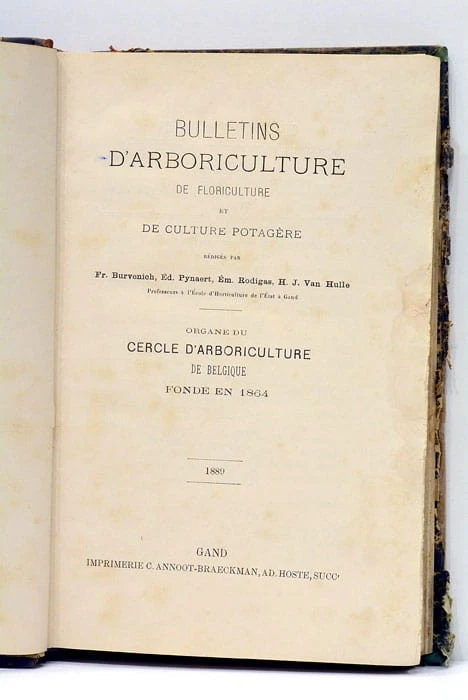 Bulletins d'arboriculture de floriculture et de culture potagère Gand 1889 - Photo 1/4