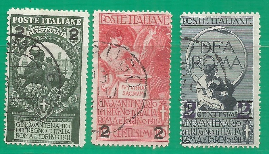 ITALY 1913 year, used stamps , Michel # 107-109 - Image 1 of 1
