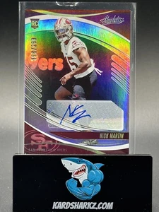 2025 Absolute #171 Nick Martin Signature Rookie RC Spectrum Auto /299 49ers - Bild 1 von 2