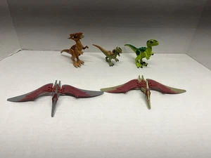 Lego Dinosaur Jurassic World Lot Velociraptor Stygimoloch Dilophosaurus - Picture 1 of 10