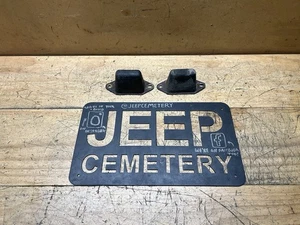 86-92 Jeep Comanche MJ OEM Rear Bump Stop Stops PAIR Rubber - Picture 1 of 8