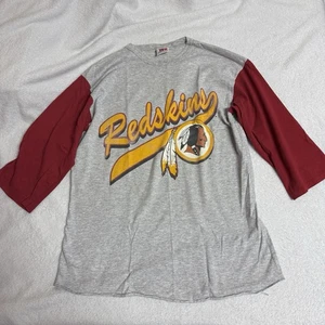 Camisa De Colección Años 90 Washington Redskins Equipo Clasificado Rojo y Gris Para Hombre Talla L EE. UU. - Imagen 1 de 4