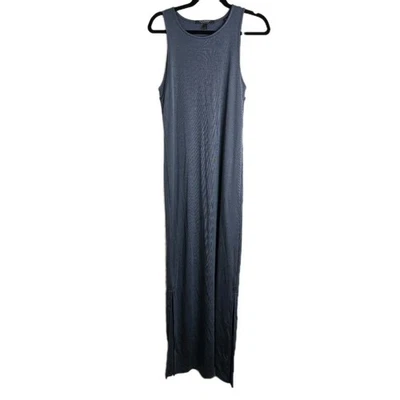 Scotch & Soda ребристый макси платье женский размер большой синий серый - Изображение 1 из 4