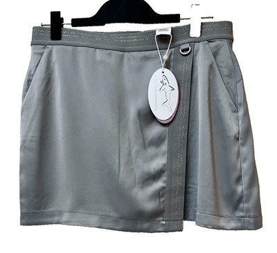 NUEVA Falda Corta Greg Norman Gris Tiburón Esculpida Golf Mujer Talla M Nueva con Etiquetas Foto 1 de 4