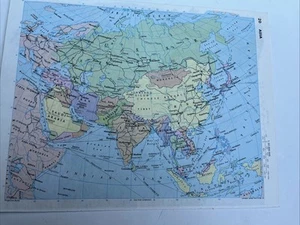 1981: Map Of  Asia #20 Old Vintage Print Gift - Picture 1 of 4