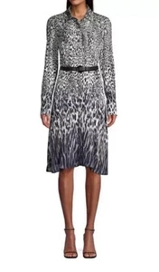 Elie Tahari Aisha Shirtkleid Leopardenmuster – US 12 - Bild 1 von 8