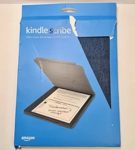 Kindle Scribe Folio Cover in Tessuto con Attacco Magnetico - Custodia Blu Denim Pen Loop - Foto 1 di 7