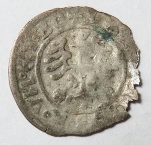 1526 SILVER CITY OF SCHWEIDNITZ SILESIA 1/2 GROSCHEN LUDWIG JAGIELLON COIN - Picture 1 of 2