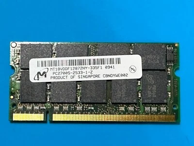 Micron MT18VDDF12872HY-335F1 [Tektronix 167-0342-00] 1GB PC2700 DDR-333MHz ECC - Image 1 of 4