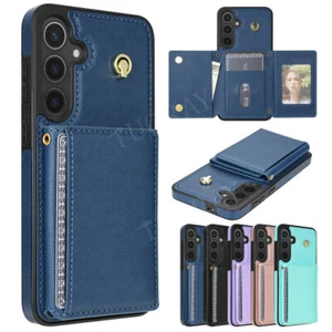 Handy Hülle für Samsung Galaxy S22 S23 S24 S25 A16 A55 Leder Tasche Schutz Case - Imagen 1 de 84