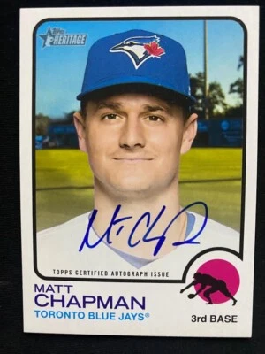 2022 Topps Heritage High Number - Real One Autographs #ROA-MC Matt Chapman (AU) - Image 1 of 2