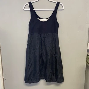Woman THEORY gray White Silk Blend Sleeveless Dress Sz P XS EUC - Picture 1 of 10