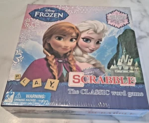 Disney FROZEN Scrabble CrossWord Board Game Double Sided Board - Brand New - Picture 1 of 15