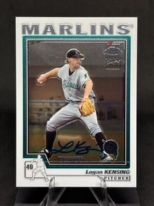 Logan Kensing 2004 Topps cromo en tarjeta novato automático #245 Florida Marlins - Imagen 1 de 2