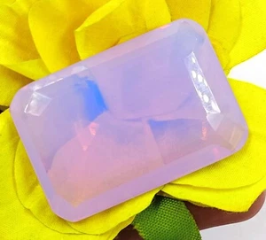 RAVISHING 250 CT NATURAL PINK OPAL EMERALD CUT EGL CERTIFIED LOOSE GEMSTONE MUO - Picture 1 of 13