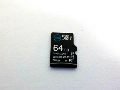 NEW Genuine Dell PowerEdge T640 R940 64GB Ultra Micro SD HC Class Card 7XDNW - Image 1 of 4