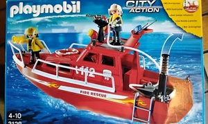 *-*Playmobil: 3128 Feuerwehr-Löschboot  mit UWM  und in OVP*- - Bild 1 von 2