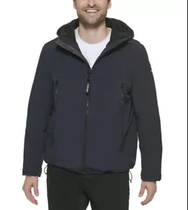 NWT Calvin Klein Faux Sherpa Lined Infinte Stretch Soft Shell Jacket - Small - Picture 1 of 12