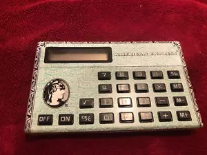 Vintage AMERICAN EXPRESS Green Credit Card Calculator - Picture 1 of 4