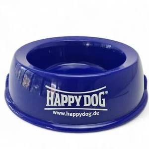 Cuenco de agua/alimentación Happy Dog azul - nuevo stock antiguo años 90 1600 ml retro vintage - Imagen 1 de 10