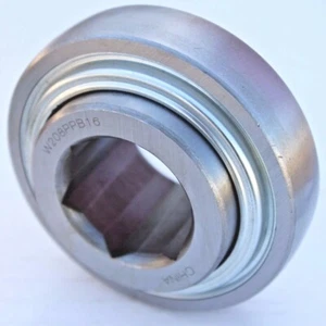 2x W208PPB16 AG Disc Harrow Bearing 1-1/4" HEX Bore HPS104TP A2AH08-1.1/4V2 - Picture 1 of 6