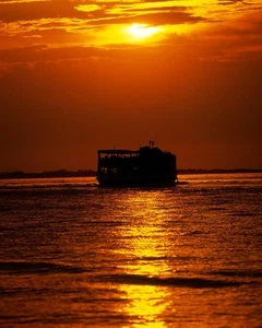 Rea fine art photography Fire Island sunset Long Island matted wall art photo - Picture 1 of 1