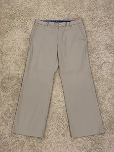 Pantalones chinos GAP frente plano para hombre talla 35x30 calce recto beige (1-13) - Imagen 1 de 7