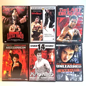 18 MARTIAL ARTS MOVIES (DVD) Action Crime Drama Karate Kung Fu - Picture 1 of 23