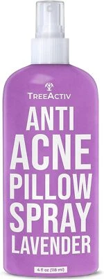 TreeActiv Anti-Acne Pillow Spray Lavender 4 fl oz Fabric Refreshing 1000 Sprays - Image 1 of 4