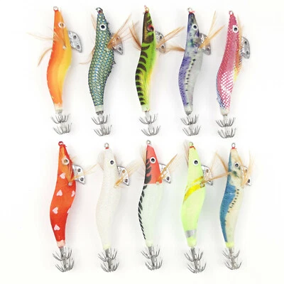 10 Stück OCTOPUSKÖDER 12g 10cm Set Zocker Jig Squid Oktopus Garnele Tintenfisch - Bild 1 von 2