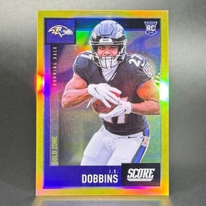 2020 Panini Chronicles Football #446 JK Dobbins Rookie Gold Zone /50 RC - Bild 1 von 2