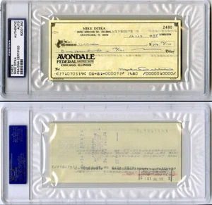 Mike Ditka Coach FIRMADO Cheque Chicago Bears Salón de la fama Espn PSA/ADN LOSA AUTOGRAFIADO - Imagen 1 de 1