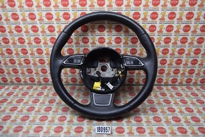 AUDI A3 2015-2020 VOLANTE CON RADIO E INTERRUPTORES DE TELÉFONO MONTAJE OEM Foto 1 de 4