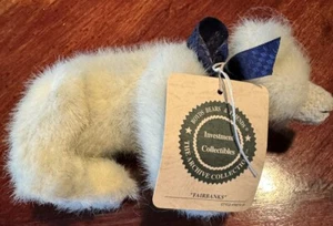Boyds Plush Bear 6” Fairbanks Polar Bear - Picture 1 of 5