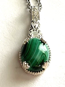 Hallmark STS 925 Sterling Silver Rolo Style Necklace & Pendant 20" - Picture 1 of 6