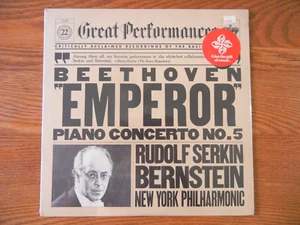 Beethoven Emperor Piano Concerto No. 5 Serkin Bernstein New York Phil LP SEALED! - Picture 1 of 2