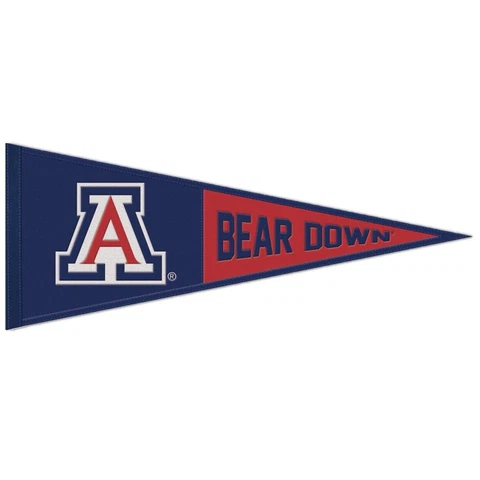 Arizona Wildcats BEAR DOWN Wool Pennant - 13"x32" Cover