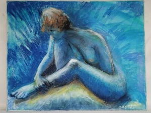 Rêverie en bleu. - Picture 1 of 16