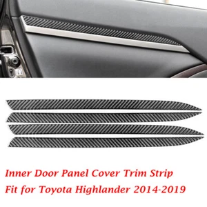 1 Set/4pcs Inner Door Panel Cover Trim Strip For Toyota Highlander 2014-2019 - Picture 1 of 7