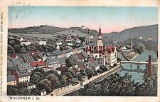 AK Waldheim i. Sa. Ortsansicht Brücke Stadtmauer Postkarte gel. 1911