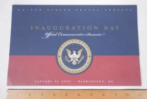 Cubierta oficial de estampillas de recuerdo de USPS 2009 día de la inauguración de Obama/Biden en carpeta - Imagen 1 de 8