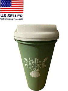 Vaso de café reutilizable Perfect Harvest otoño y café 2 paquetes verde 16 fl. oz - Imagen 1 de 3